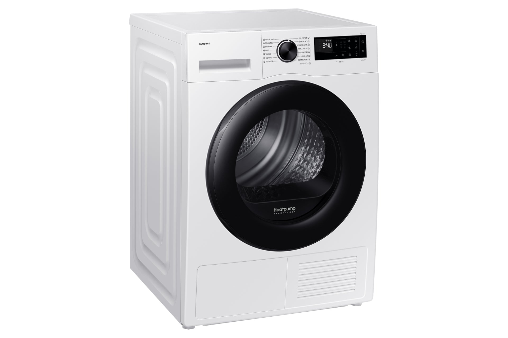 Samsung DV90DG52A0AELE sèche-linge Pose libre Charge avant 9 kg Blanc