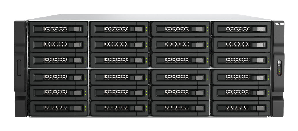 QNAP QNAP TL-R2400PES-RP Boîtier de disques de stockage Boîtier disque dur/SSD Noir, Gris 2.5/3.5"