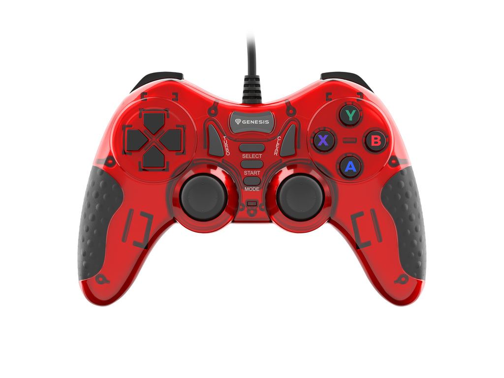 GENESIS MANGAN 200 Rouge USB 2.0 Manette de jeu Analogique/Numérique PC