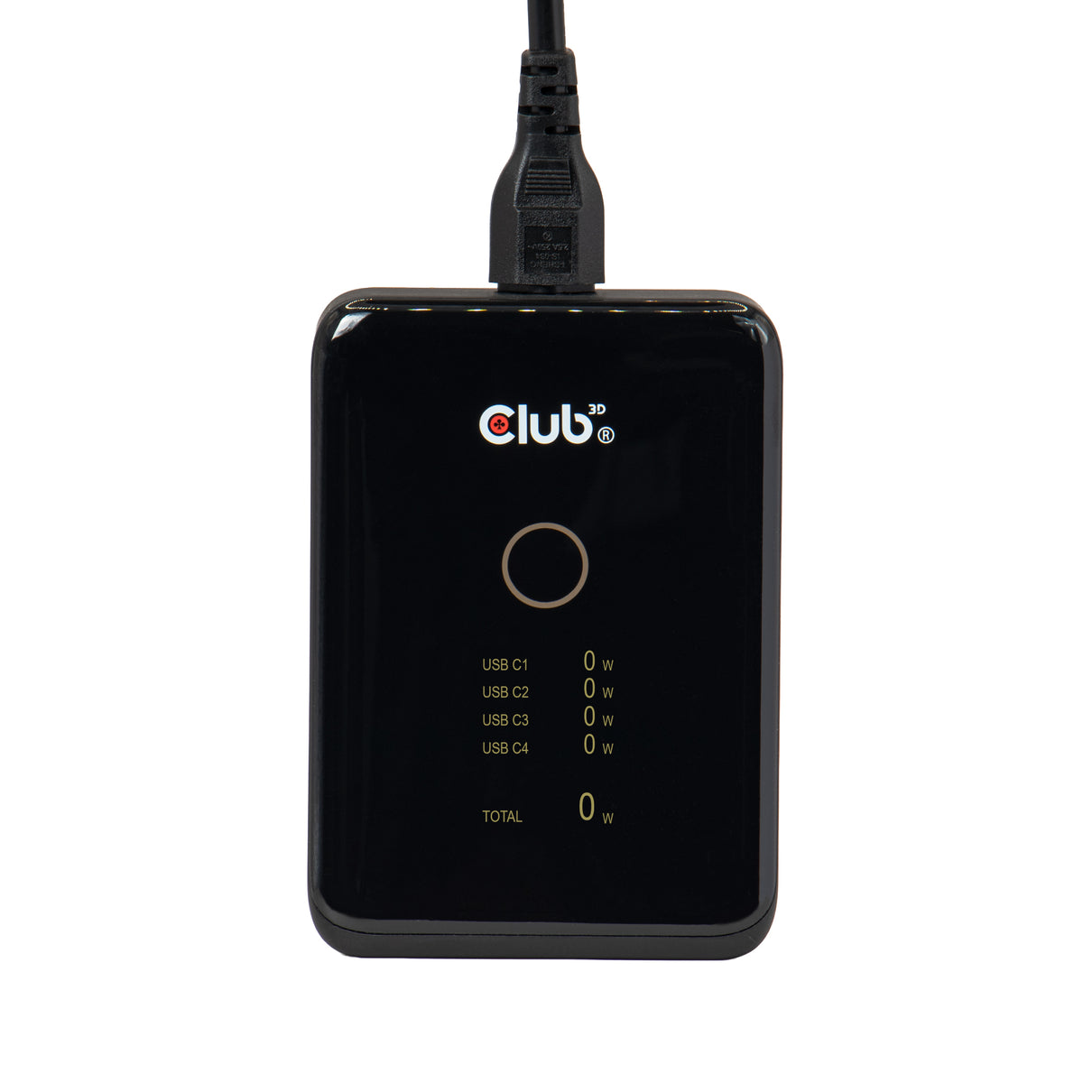 CLUB3D CAC-1933 Chargeur Universel Secteur Charge Rapide, 4 Ports USB-C, Noir