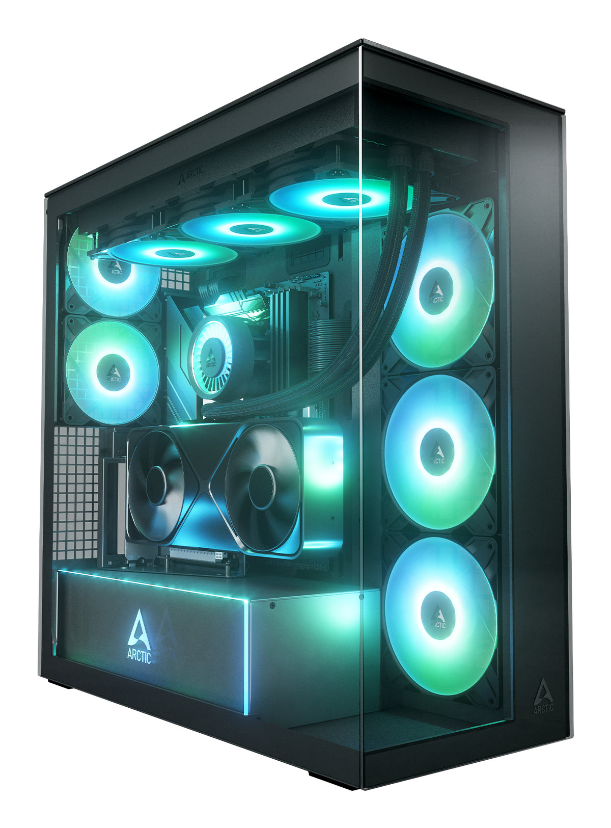 ARCTIC Xtender VG Black Mirror Glass Midi Tower Noir