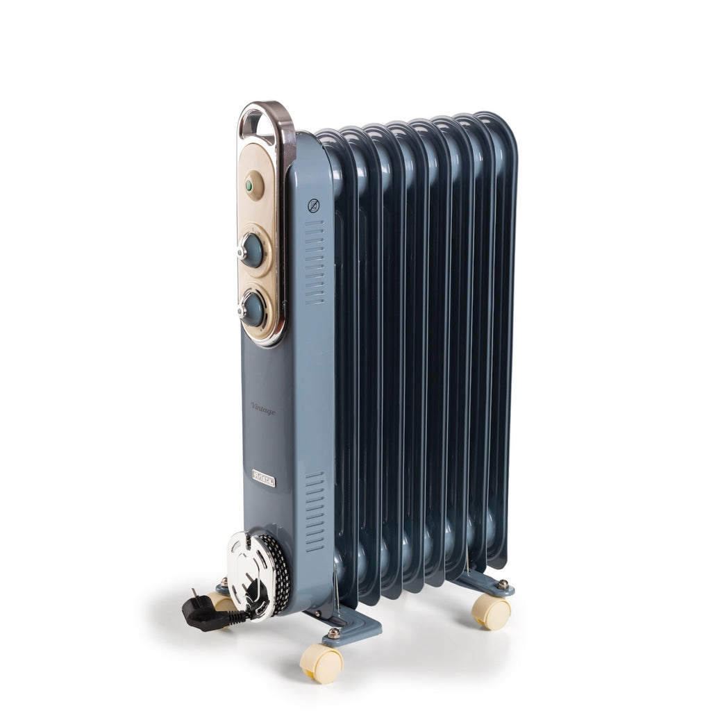 Ariete Radiateur à huile 3 niveaux de puissance, thermostat réglable- Bleu - ARI-8251-BL