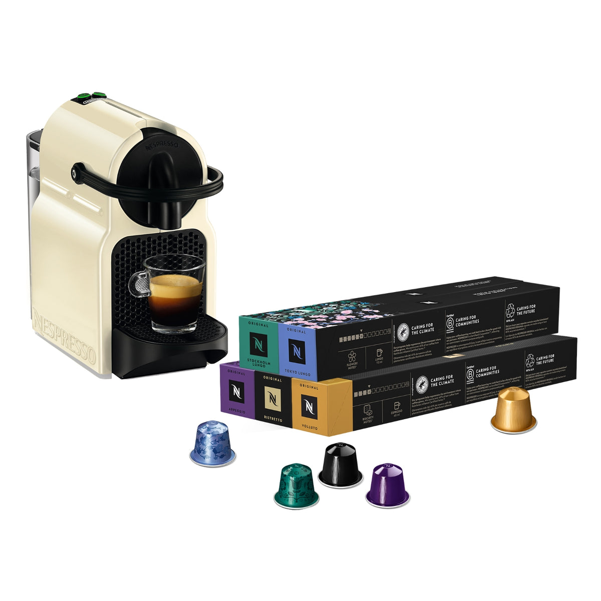 Delonghi Machine à café Nespresso Inissia + 50 capsules
