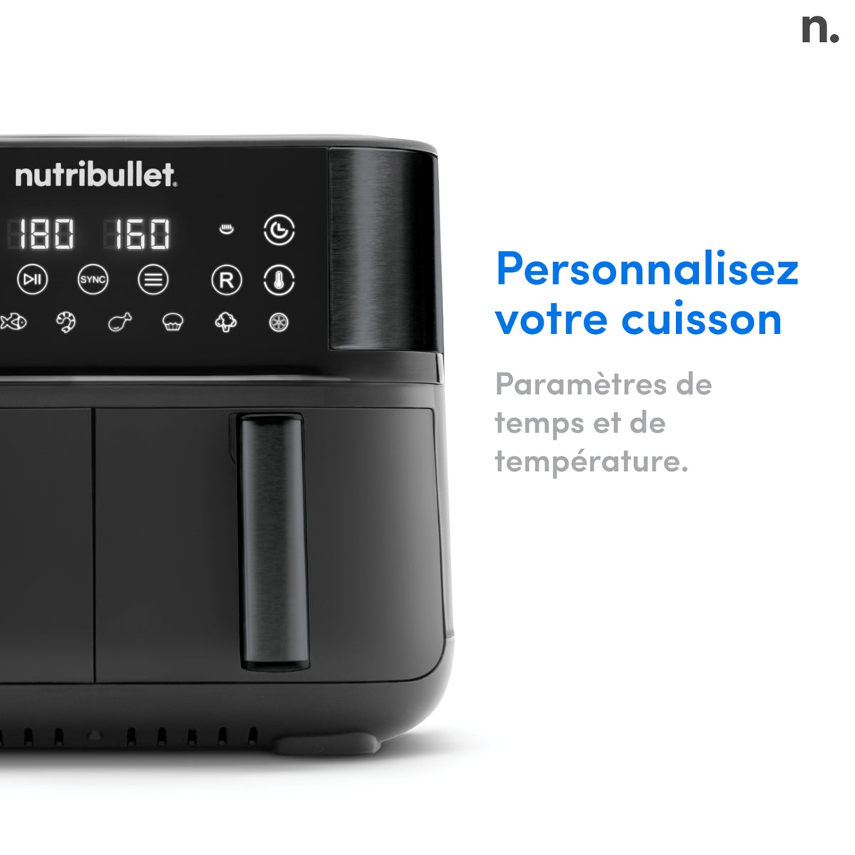 Nutribullet Friteuse sans huile Airfryer 8 L NBA081B