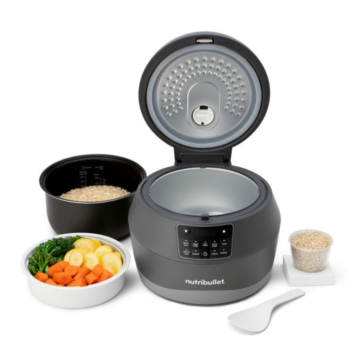 Nutribullet Cuiseur de riz 6 modes de cuissons - 2,4L - Noir - NBRC605DG