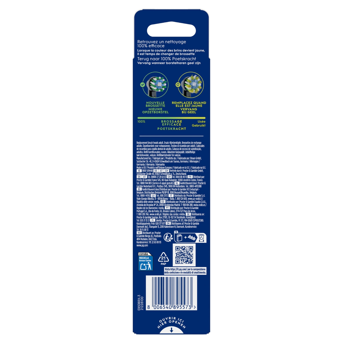 Oralb Brossettes Cross Action Pro