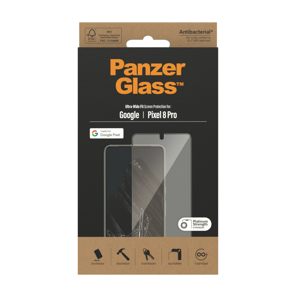 PanzerGlass ® Screen Protector Google Pixel 8 Pro | Ultra-Wide Fit Protection d'écran transparent 1 pièce(s) - vue 3