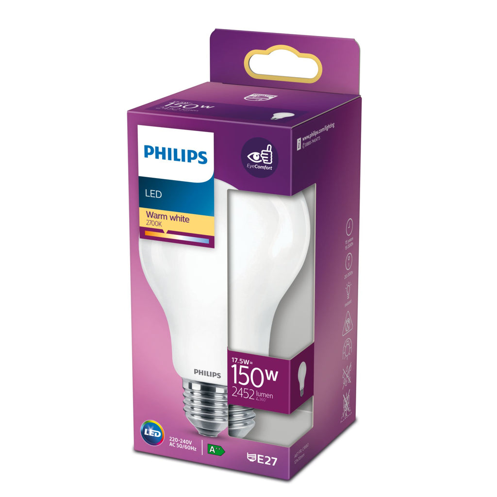 Philips Ampoule dépolie à filament 150 W A67 E27