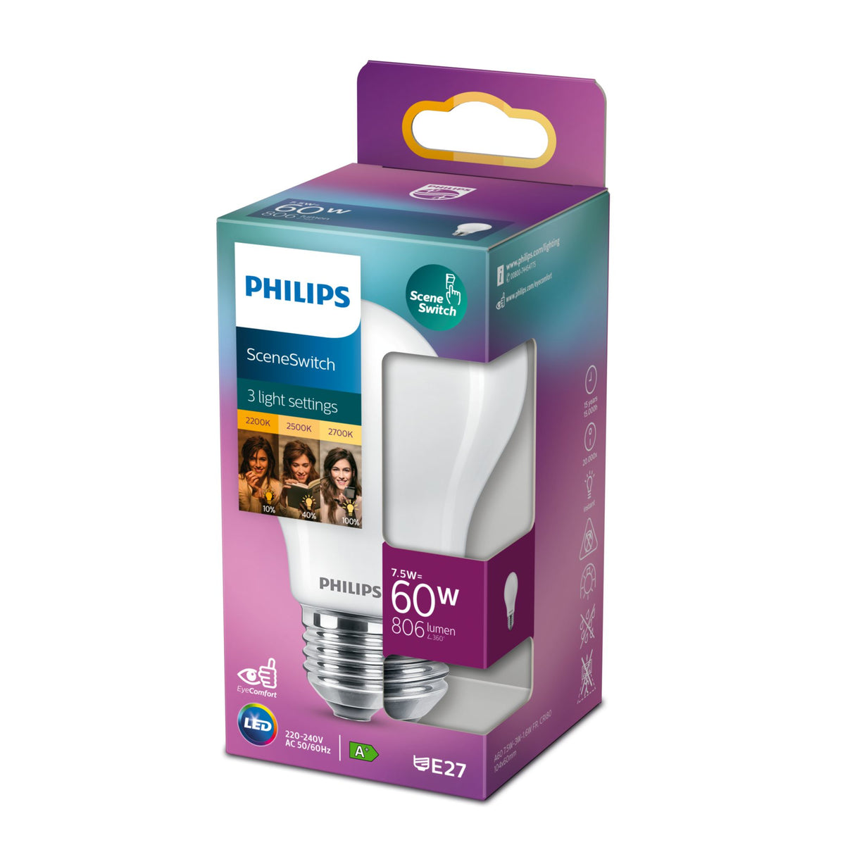 Philips Ampoule 60 ; 30 ; 16 W A60 E27