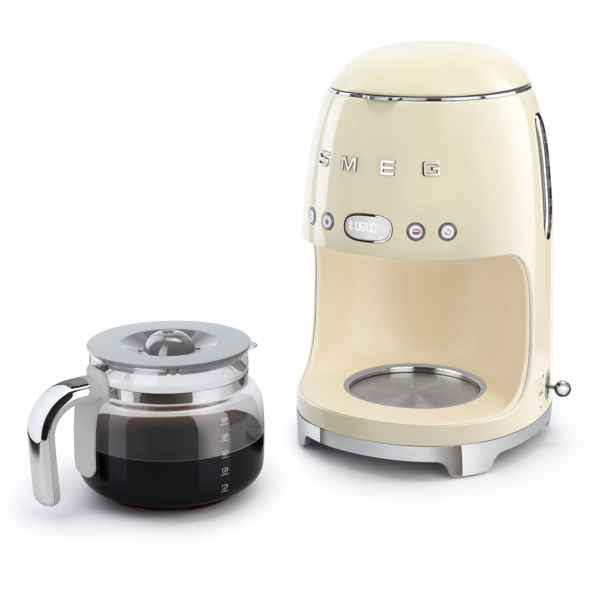 SMEG Cafetière filtre années 50 DCF02CREU Crème