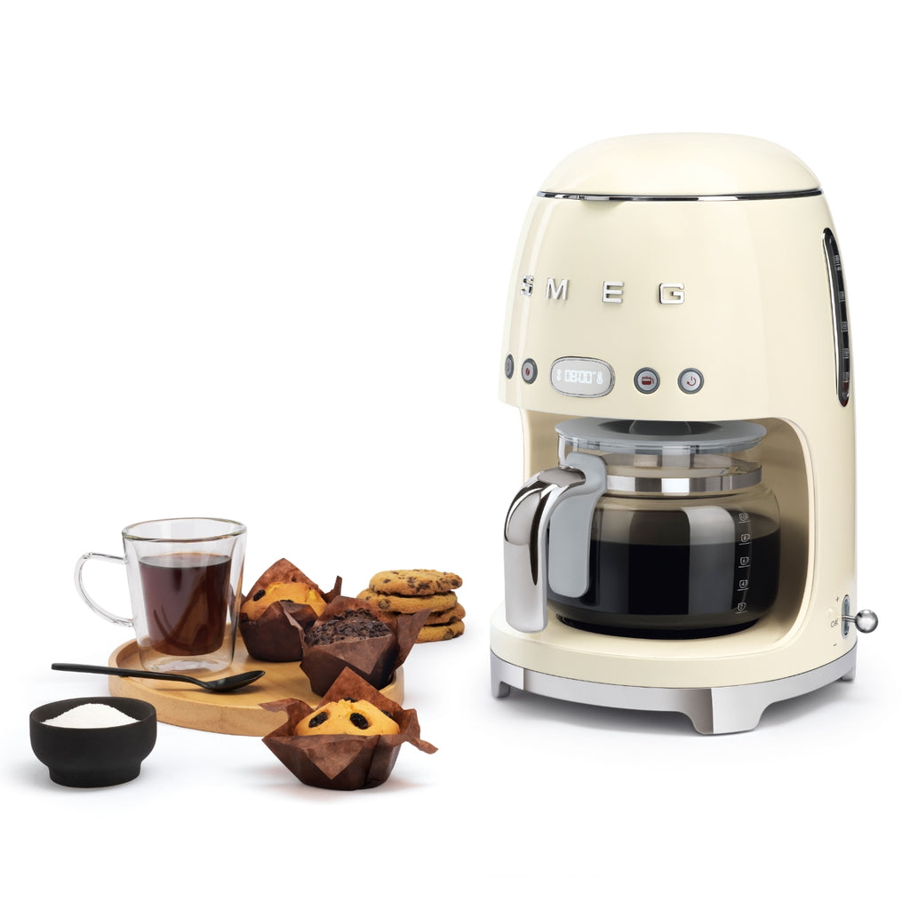 SMEG Cafetière filtre années 50 DCF02CREU Crème