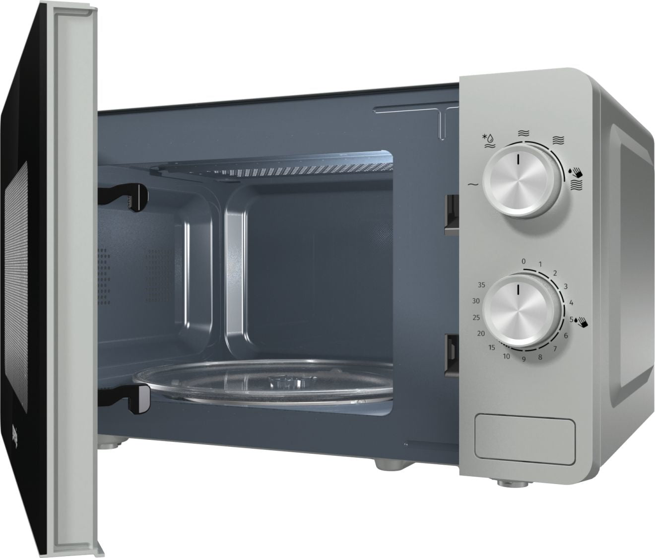 Gorenje MO17E1S micro-onde Noir, Acier inoxydable Micro-onde simple Sur toute la gamme 17 L 700 W