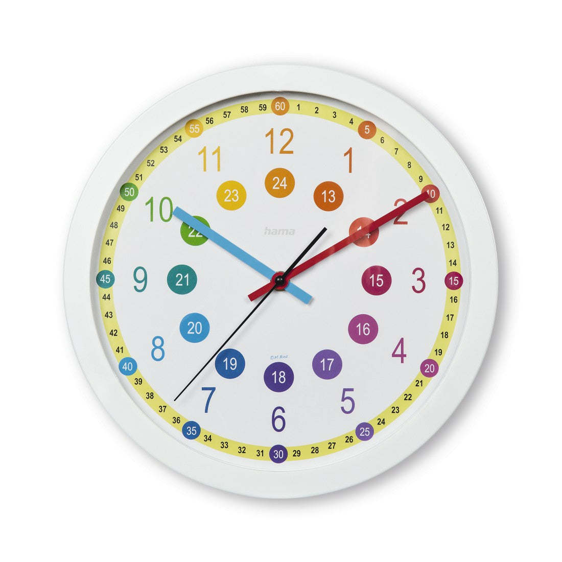 Hama 00222203 Horloge murale et de table Horloge analogique Cercle Multicolore