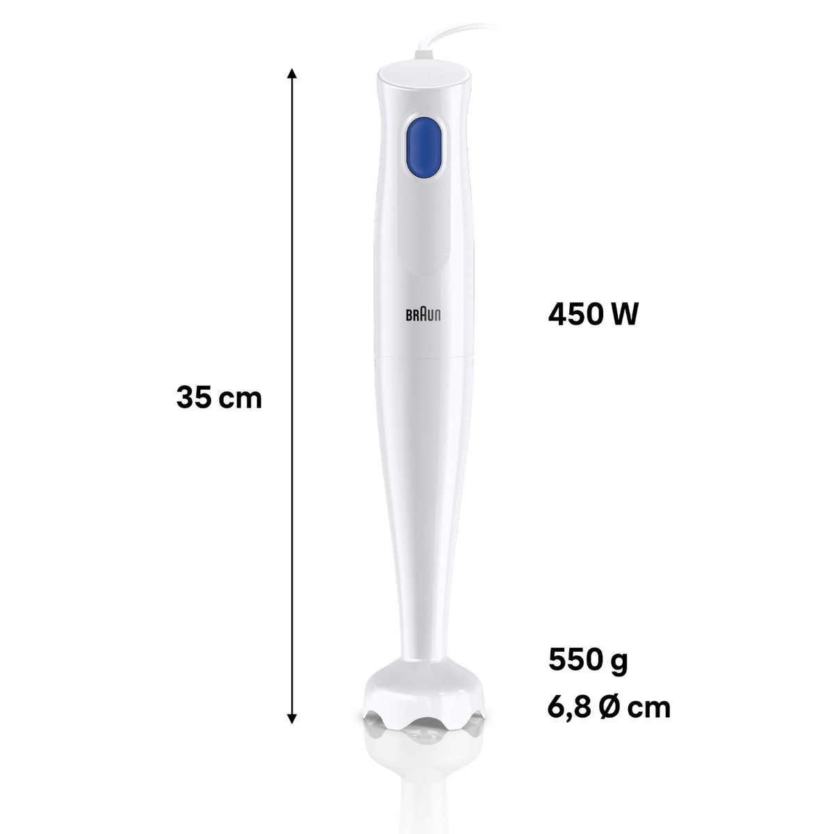 Braun Mixeur plongeant MQ10.00PWH