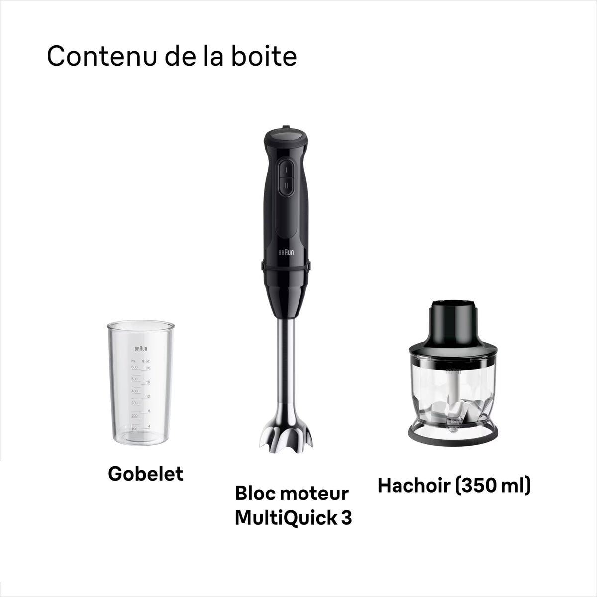 Braun Mixeur Plongeant MQ30201M