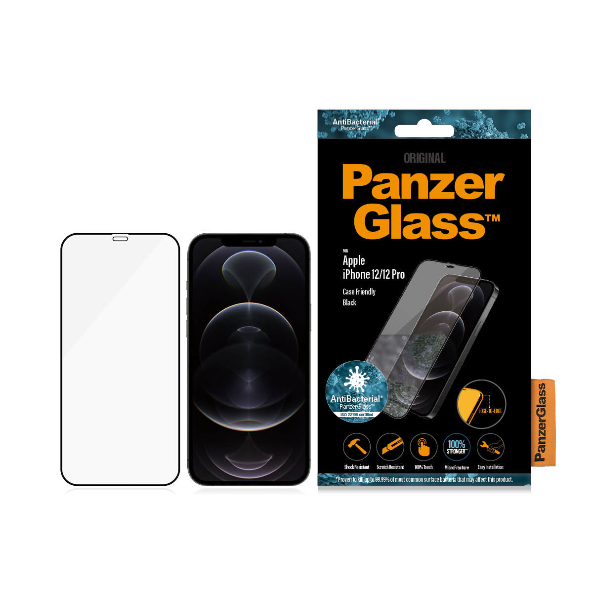 PanzerGlass ® Screen Protector iPhone 12 | 12 Pro | Edge-to-Edge Protection d'écran transparent Apple 1 pièce(s)