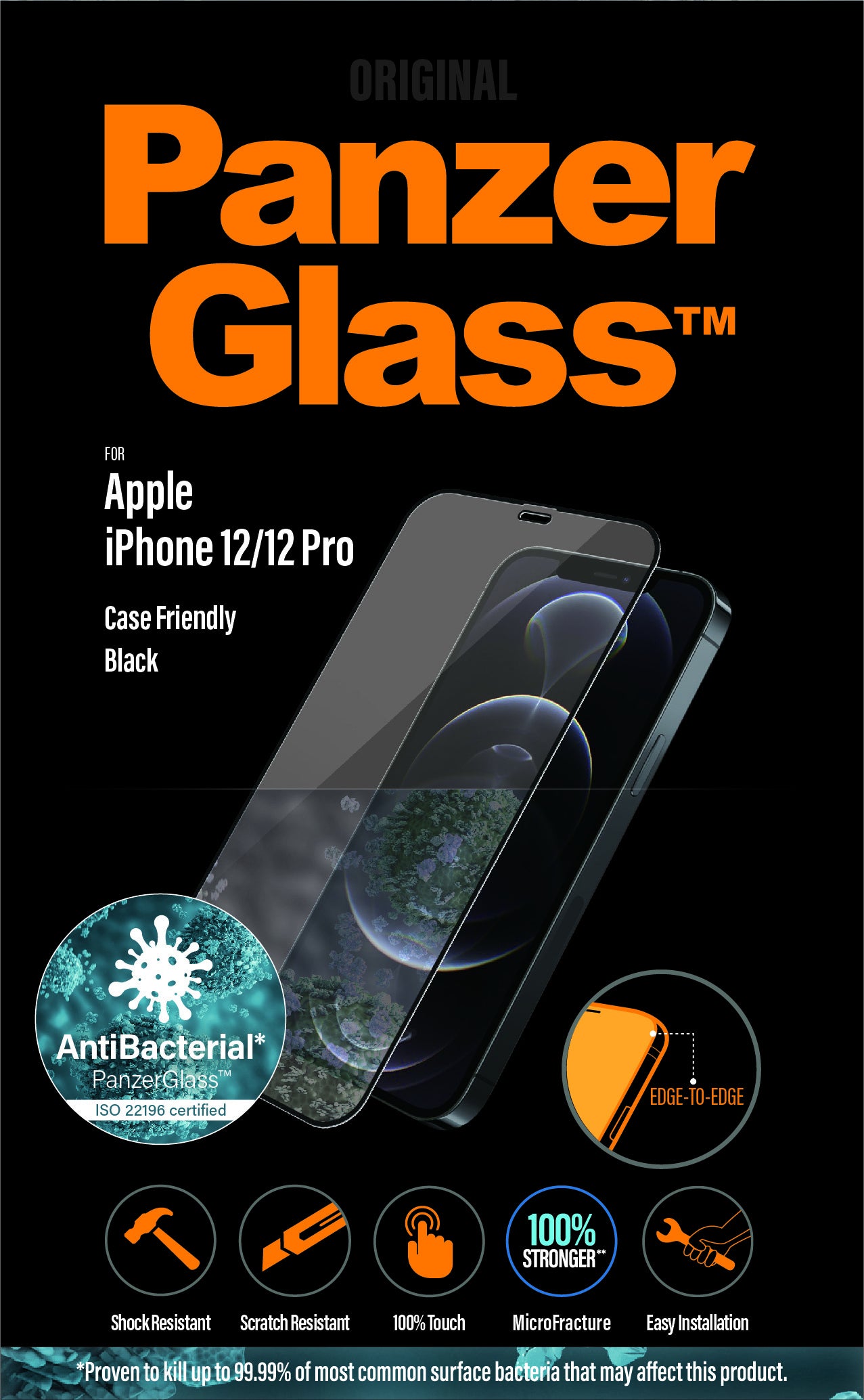PanzerGlass ® Screen Protector iPhone 12 | 12 Pro | Edge-to-Edge Protection d'écran transparent Apple 1 pièce(s)