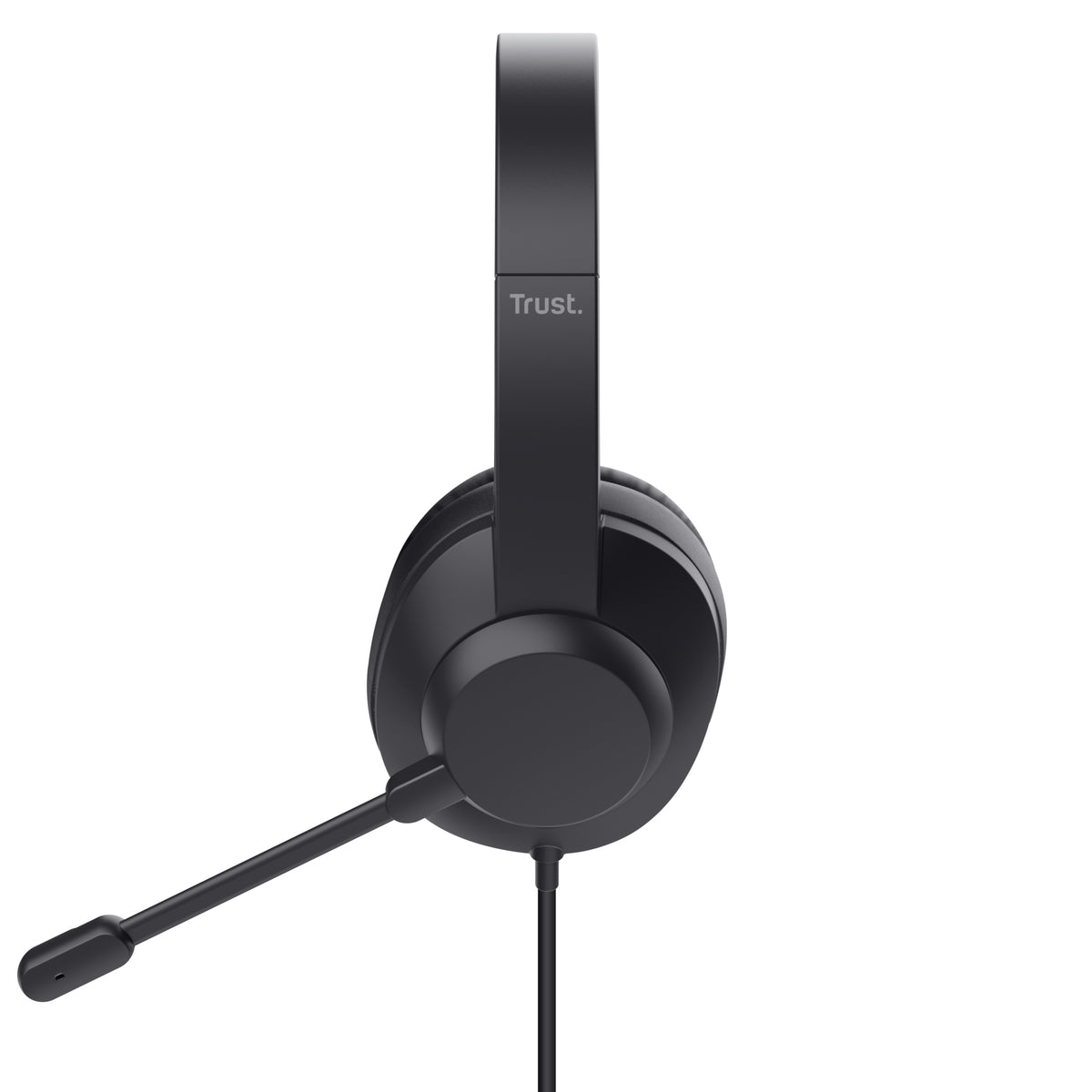 Trust Ayda Max USB Casque Avec fil Arceau Bureau/Centre d'appels USB Type-C / USB Type-A Noir