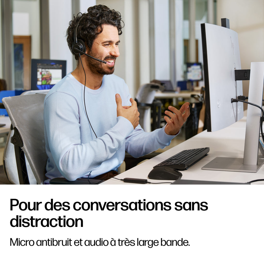 HP Poly Mission 425 Classic Micro-casque filaire USB binaural