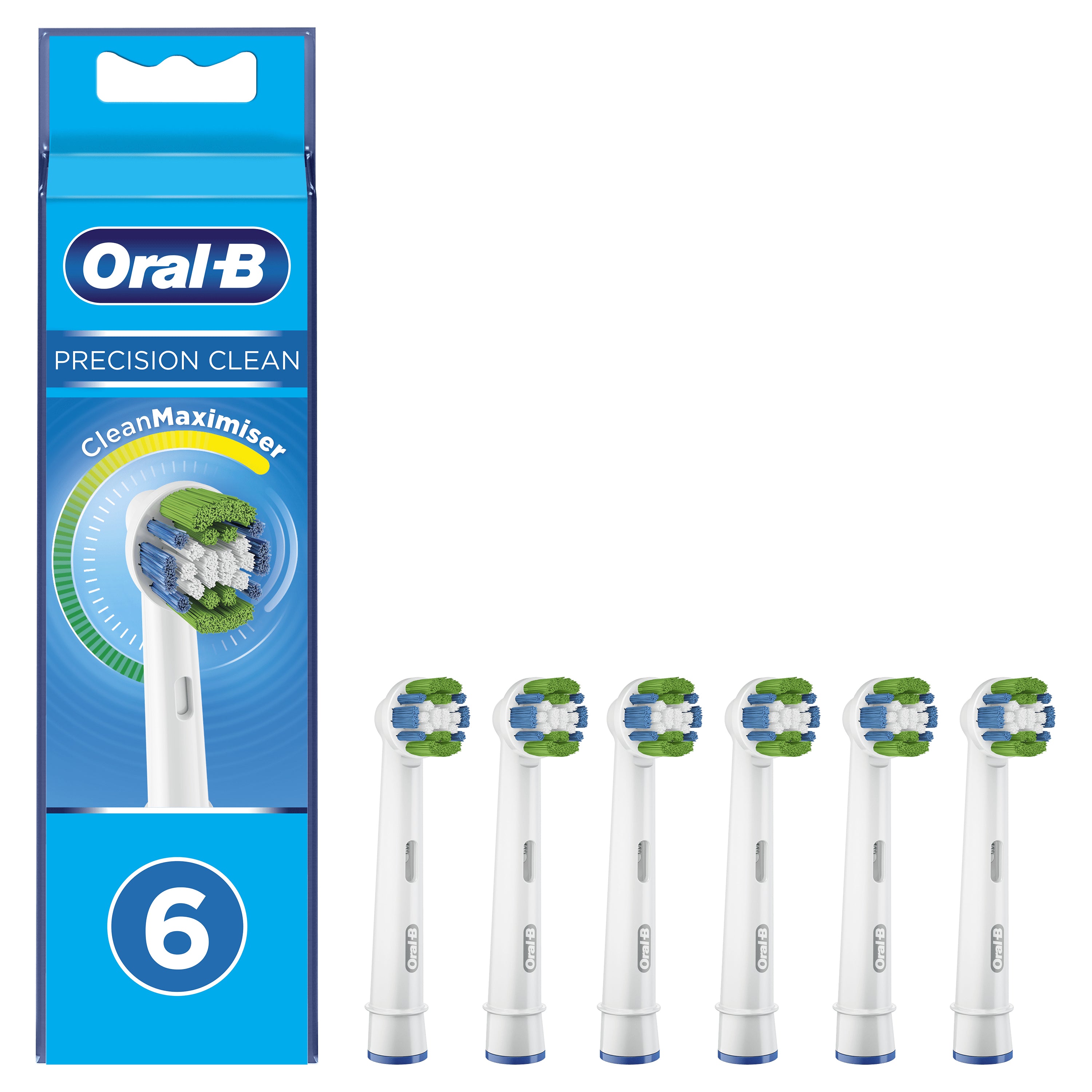 Oral-B Precision Clean 80339528 tête de brosses 6 pièce(s) Blanc
