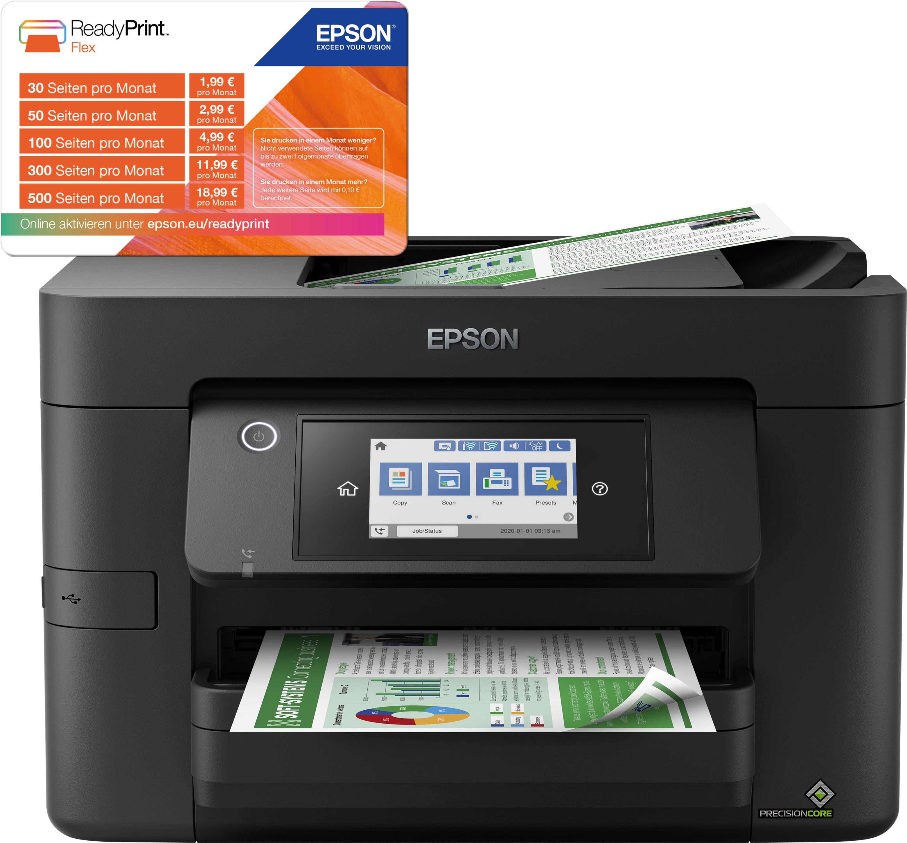 Epson WorkForce Pro WF-4825DWF Jet d'encre A4 4800 x 2400 DPI 25 ppm Wifi