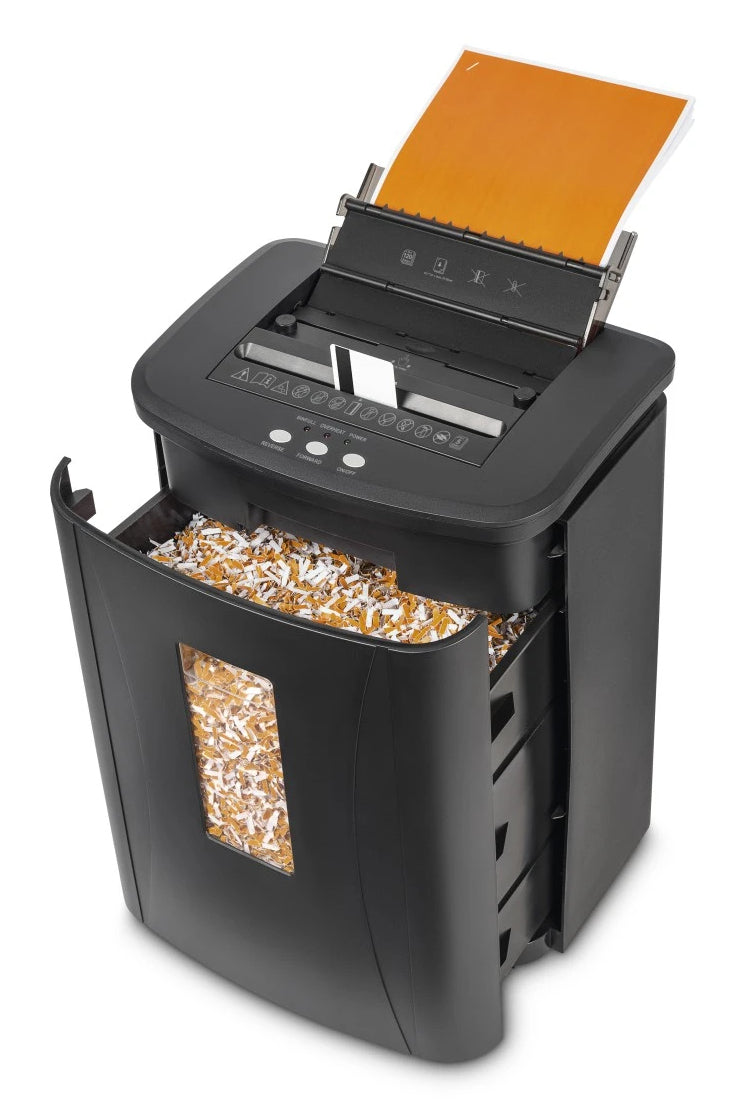 Hama Safe Auto M1200 Destructeur de Papier Micro-broyage 22,5 cm Noir