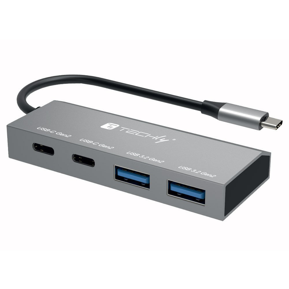 Station d'accueil USB 3.2 Gen 1 Type-C IUSB32C-HUB4AC2, Argent