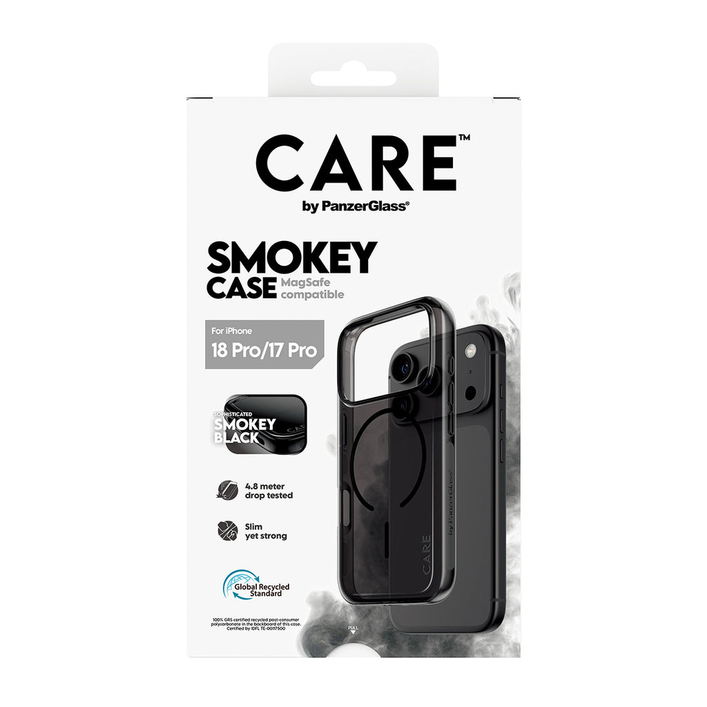 PanzerGlass CARE™ by ® Urban Explorer Case Smokey w. Black MagSafe iPhone 18 Pro | 17 Pro coque de protection pour télép