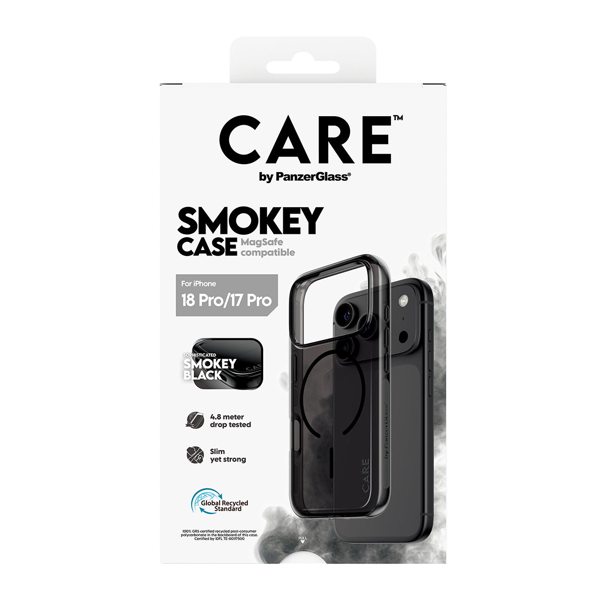 PanzerGlass CARE™ by ® Urban Explorer Case Smokey w. Black MagSafe iPhone 18 Pro | 17 Pro coque de protection pour télép