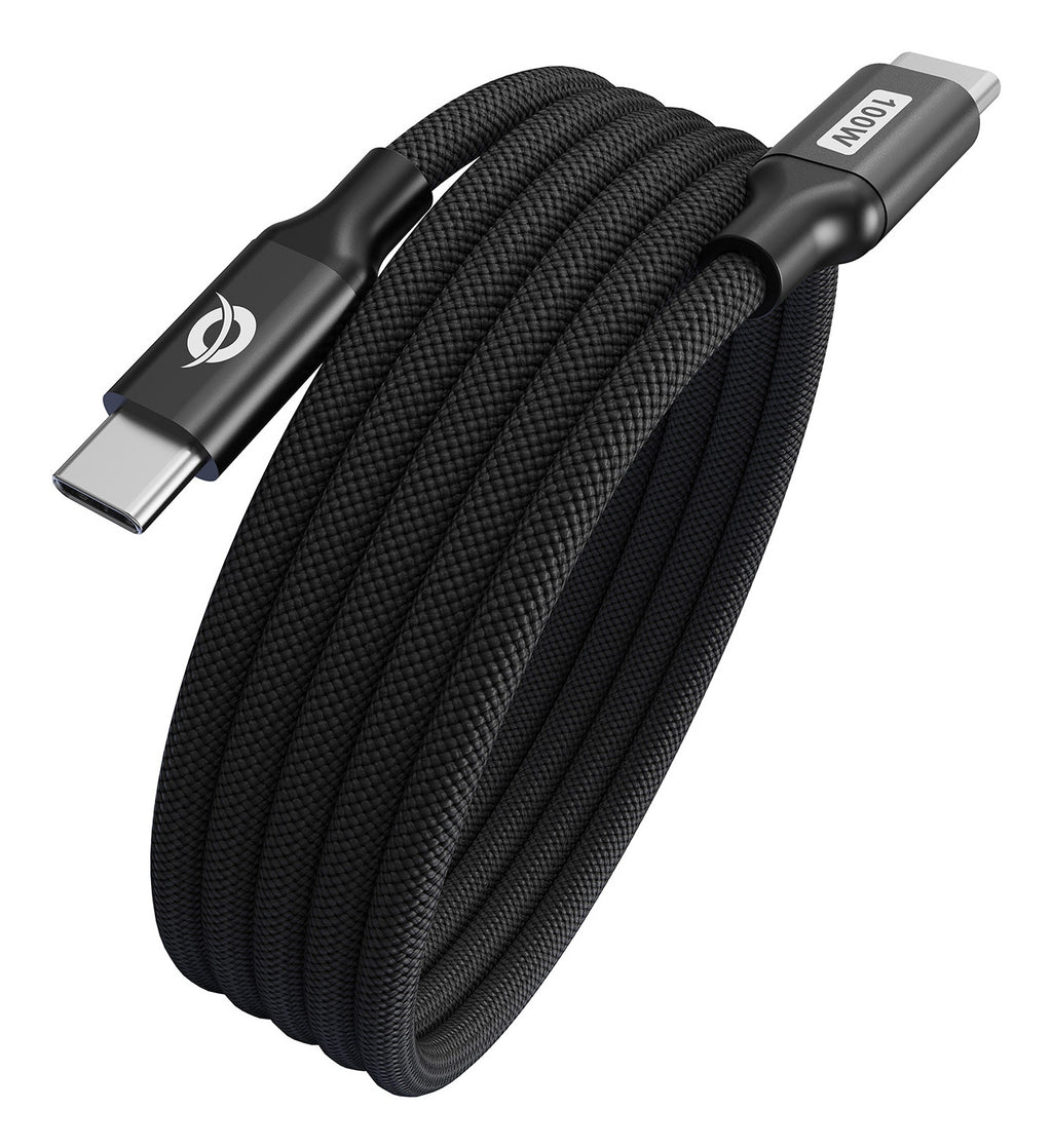 Conceptronic ETTA09B12 câble USB USB 2.0 1,2 m USB C 0,48 Gbit/s 100 W Noir