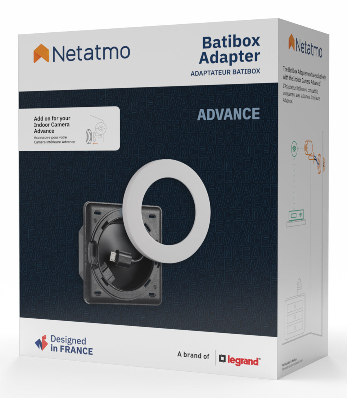 Netatmo NPC-BAT-W support et boîtier des caméras de sécurité Bague adaptatrice