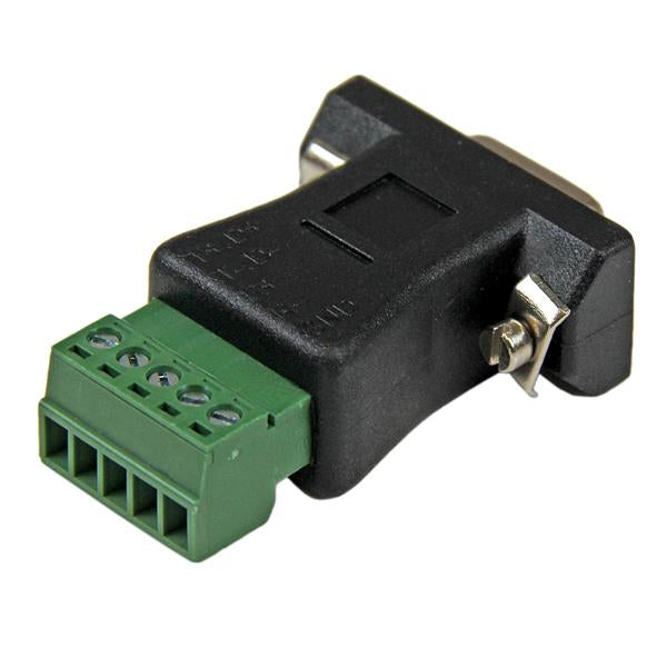 StarTech.com Adaptateur Série RS422 RS485 DB9 vers Bornier, Noir