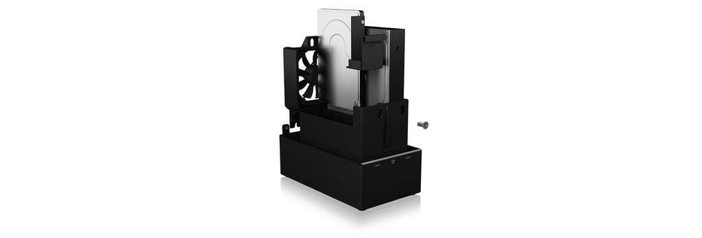 ICY BOX IB-RD3621-C31 boîtier de disques 0 To Bureau Noir