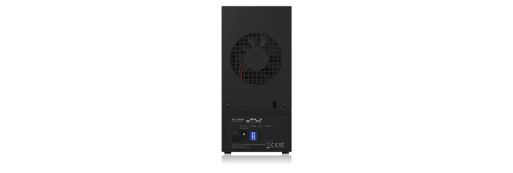 ICY BOX IB-RD3621-C31 boîtier de disques 0 To Bureau Noir