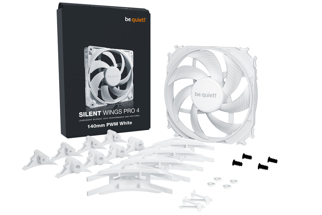 be quiet! Silent Wings Pro 4 140 mm PWM | Ventilateur PC White