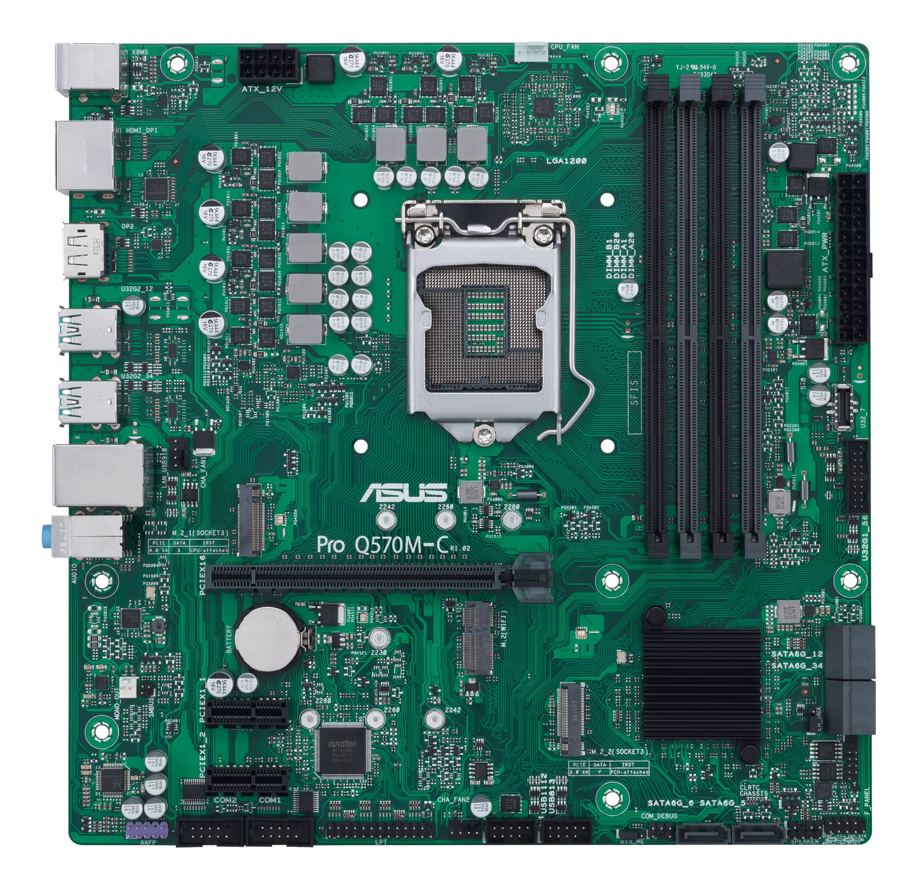 ASUS PRO Q570M-C/CSM Intel Q570 LGA 1200 (Socket H5) micro ATX