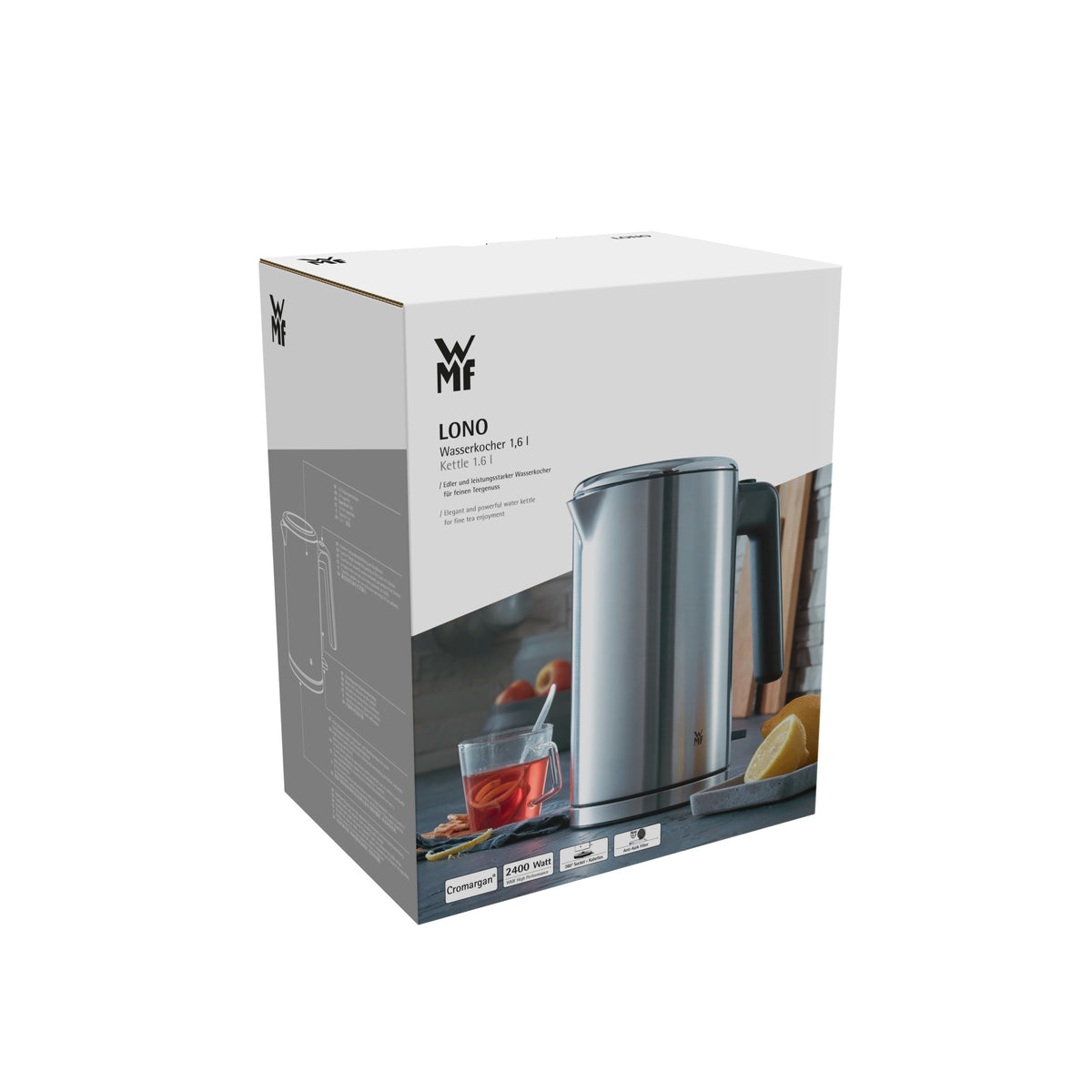 WMF Lono 0413130011 bouilloire 1,6 L 2400 W Acier inoxydable - vue 8