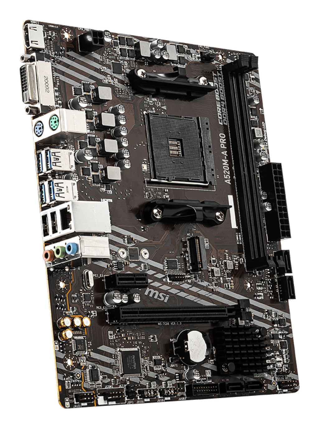MSI A520M-A PRO Carte Mère AMD A520 Socket AM4 Micro ATX