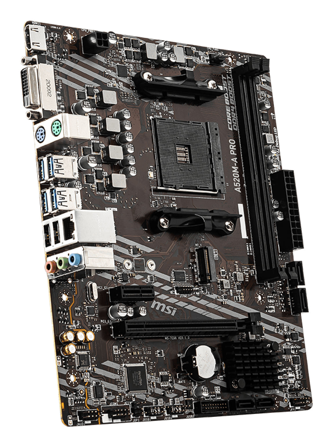 MSI A520M-A PRO Carte Mère AMD A520 Socket AM4 Micro ATX