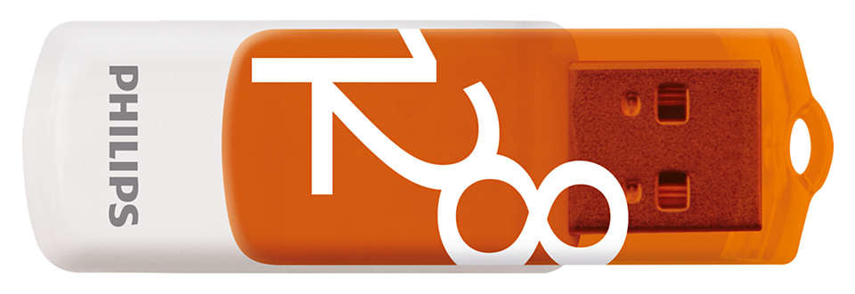 Philips FM12FD05B lecteur USB flash 128 Go USB Type-A 2.0 Orange, Blanc