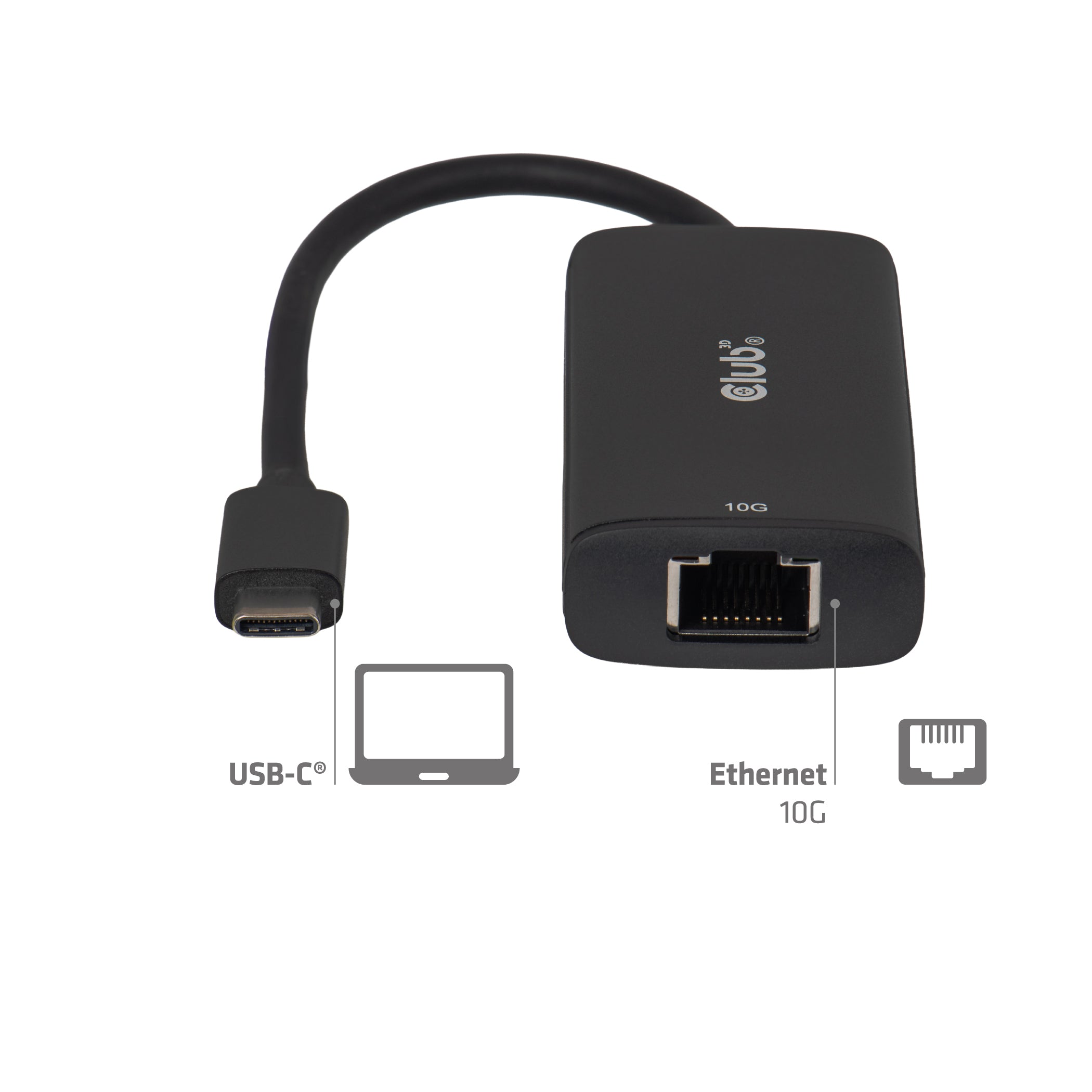 CLUB3D CAC-2531 station d'accueil Avec fil USB 3.2 Gen 1 (3.1 Gen 1) Type-C Noir