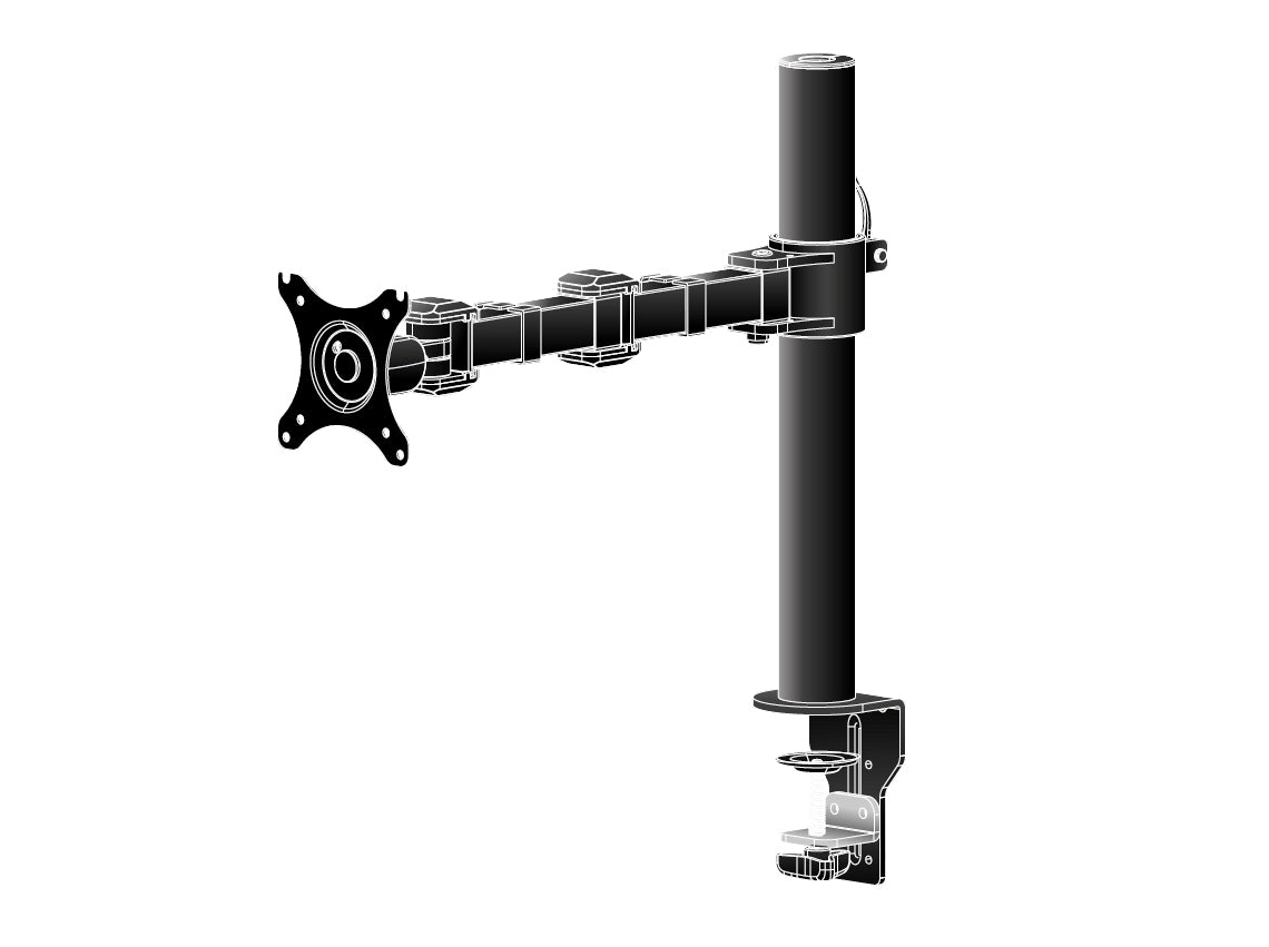 iiyama DS1001C-B1 support d'écran plat pour bureau 81,3 cm (32") Noir