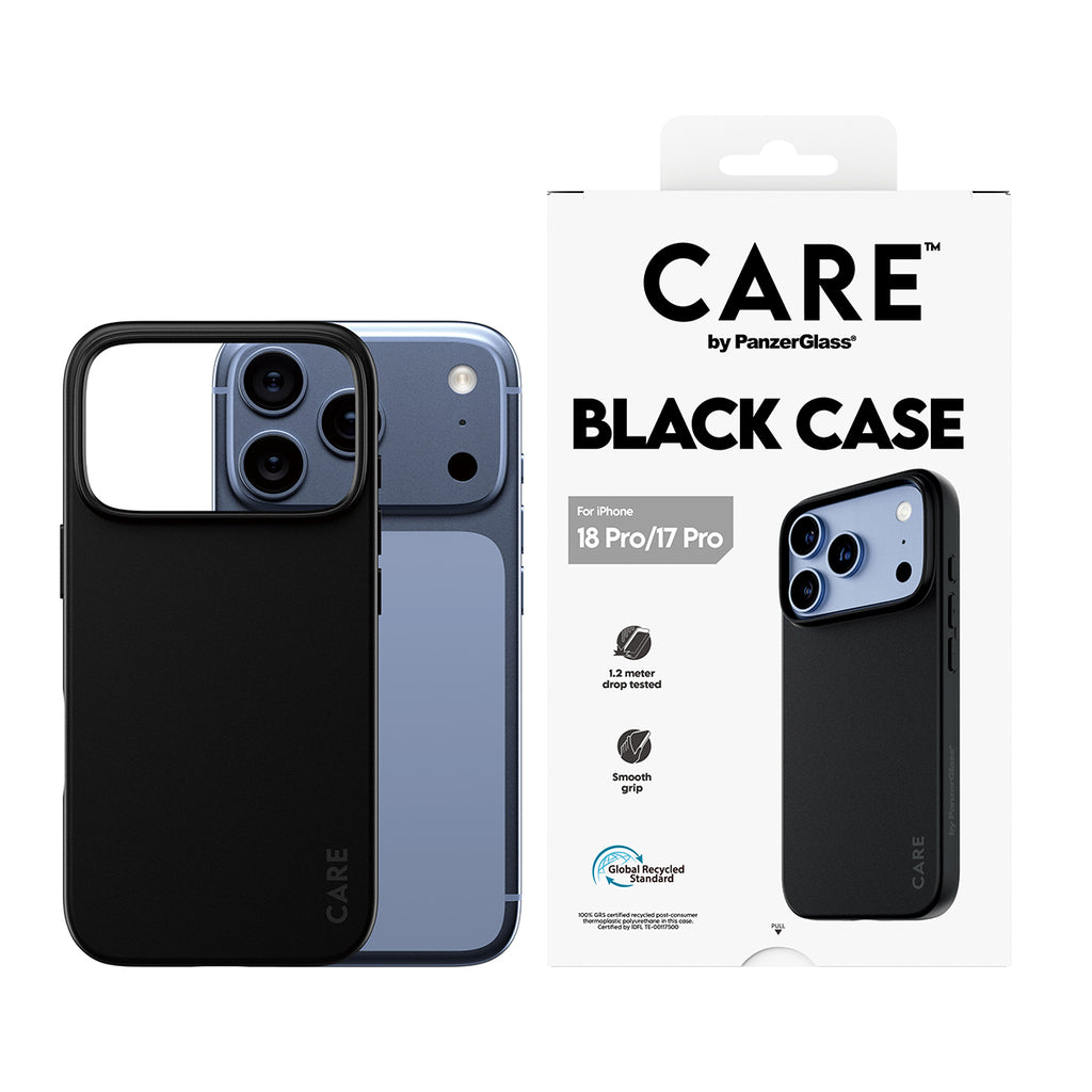 PanzerGlass CARE™ by ® TPU Case Black iPhone 18 Pro | 17 Pro coque de protection pour téléphones portables Housse Noir - vue 2