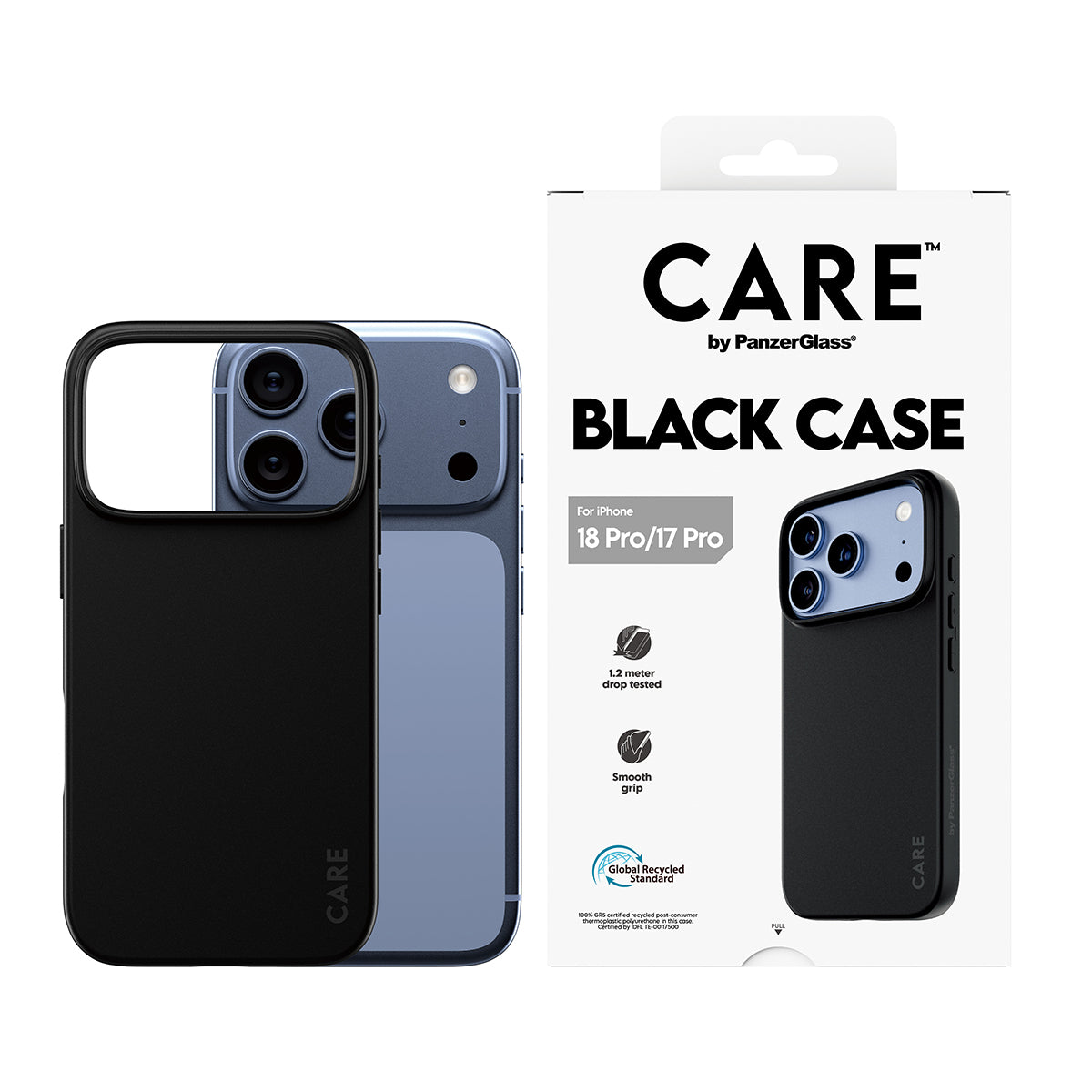 PanzerGlass CARE™ by ® TPU Case Black iPhone 18 Pro | 17 Pro coque de protection pour téléphones portables Housse Noir - vue 2