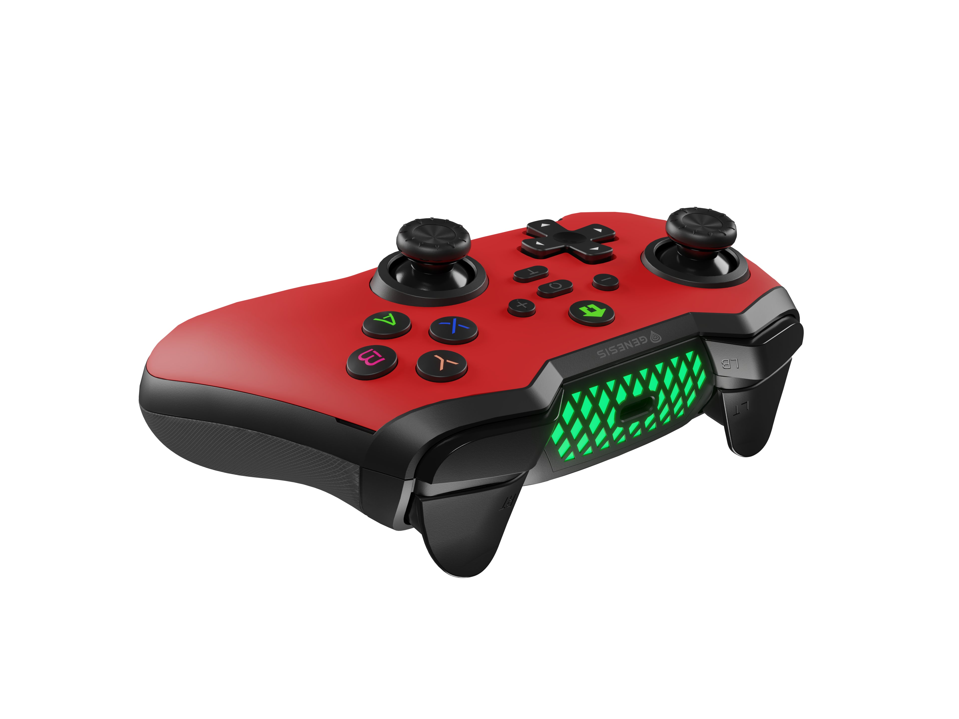 GENESIS Mangan 400 Rouge Bluetooth Manette de jeu Analogique/Numérique Android, MAC, Nintendo Switch, PC, iOS