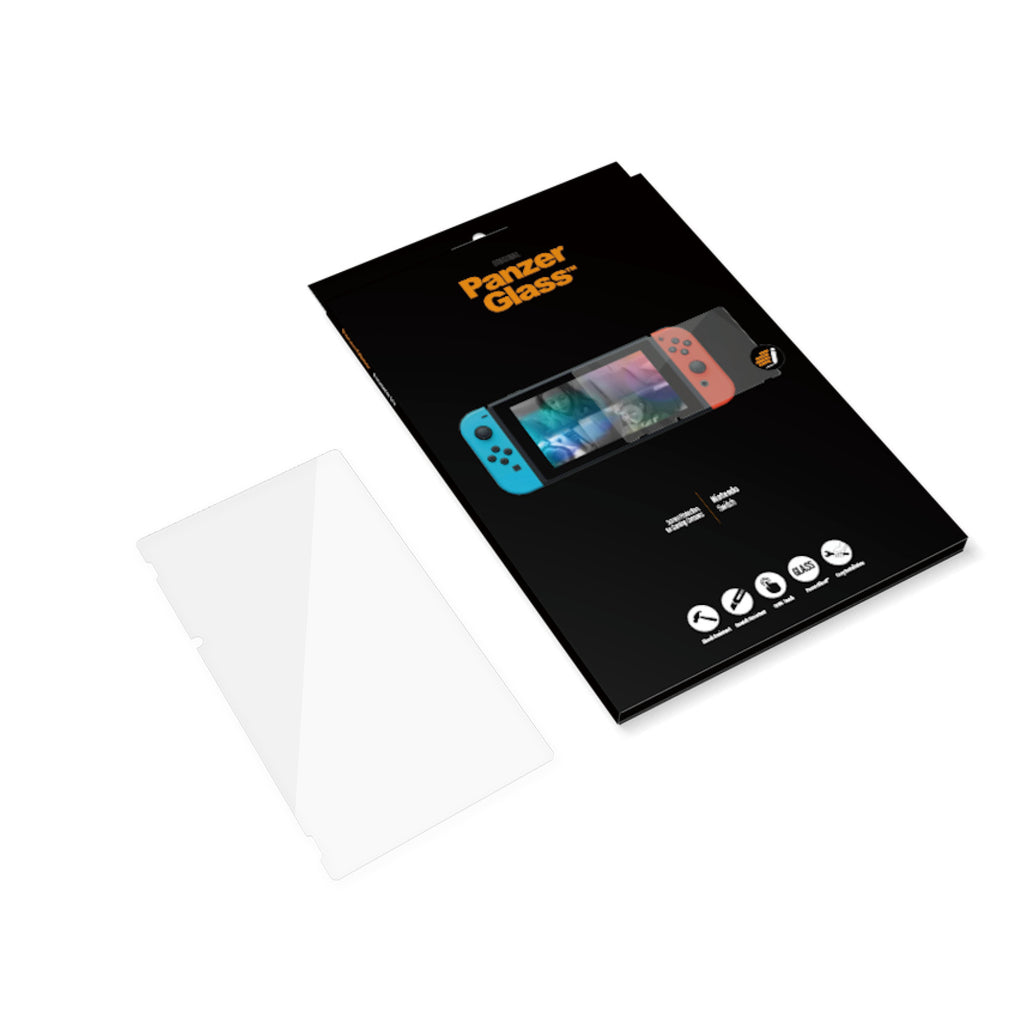 PanzerGlass Protection d'écran pour Nintendo Switch, Verre Trempé Transparent, 1 pièce