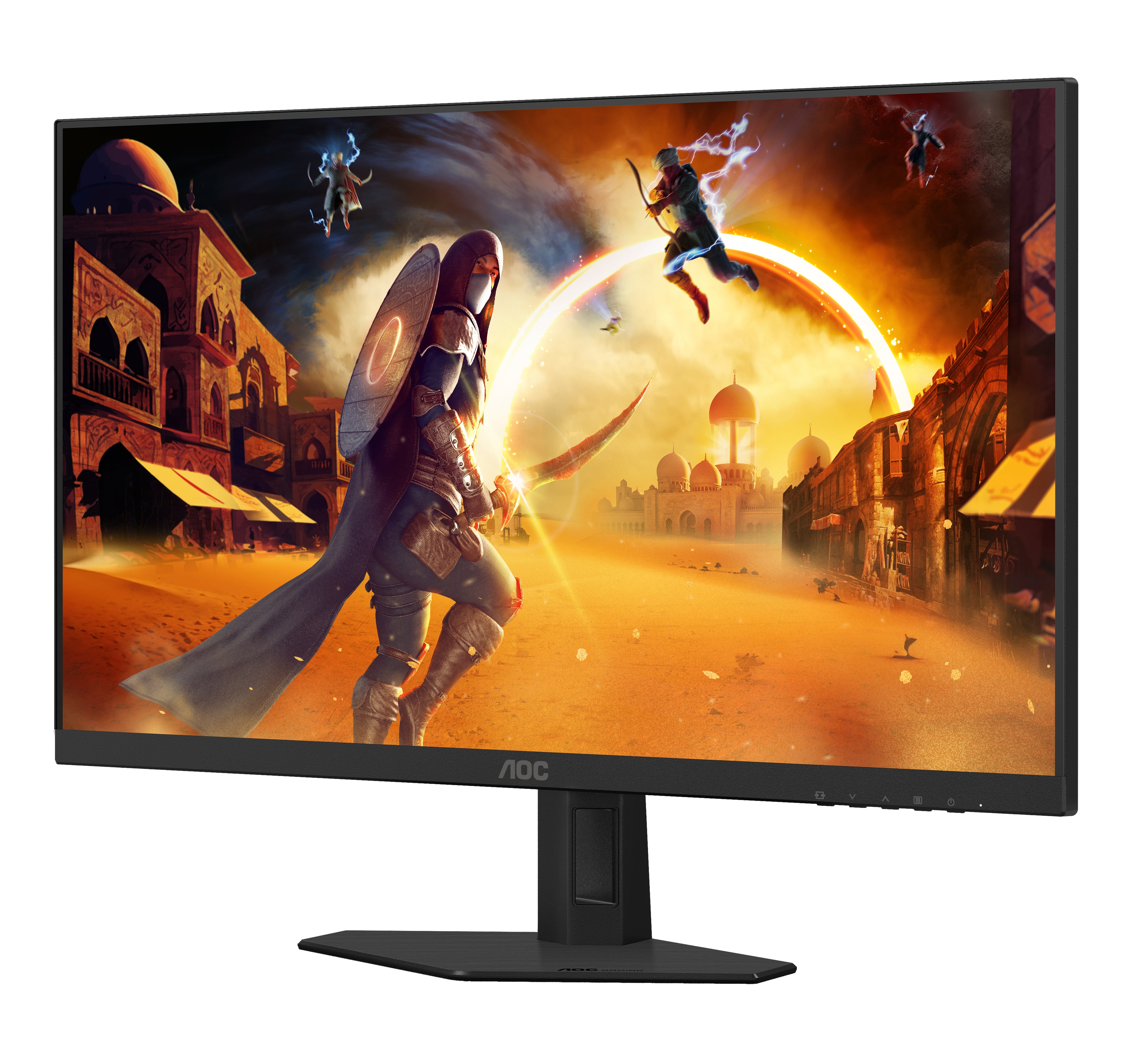 AOC G4 Q24G4RE écran plat de PC 60,5 cm (23.8") 2560 x 1440 pixels Quad HD LED Noir, Rouge