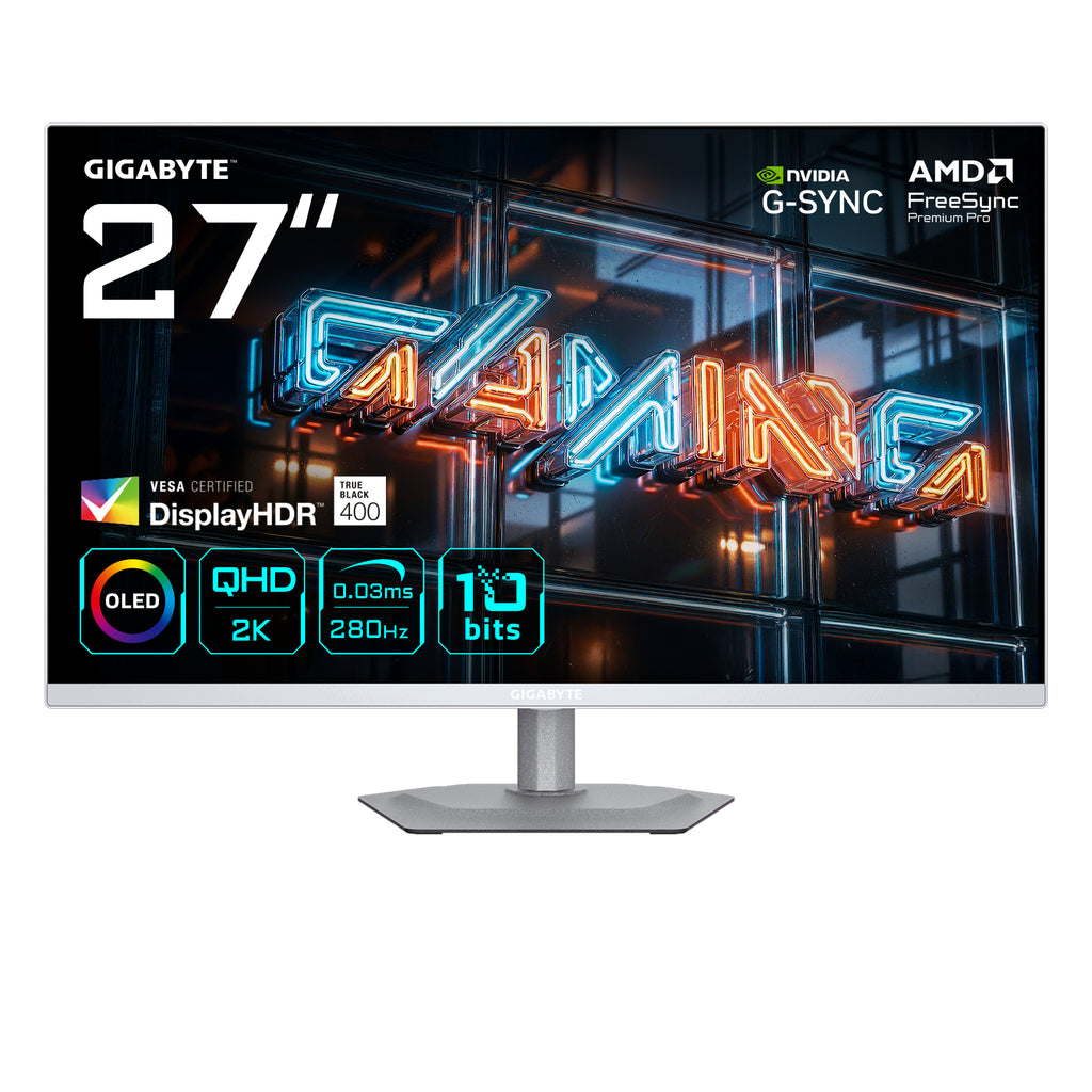 GIGABYTE MO27Q2A ICE Moniteur Gaming OLED 27" 2K QHD 280Hz 0.03ms