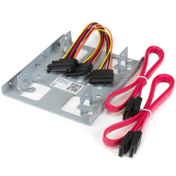 StarTech.com Kit de Montage pour 2 Disques Durs 2,5" SATA dans Baie 3,5", BRACKET25X2