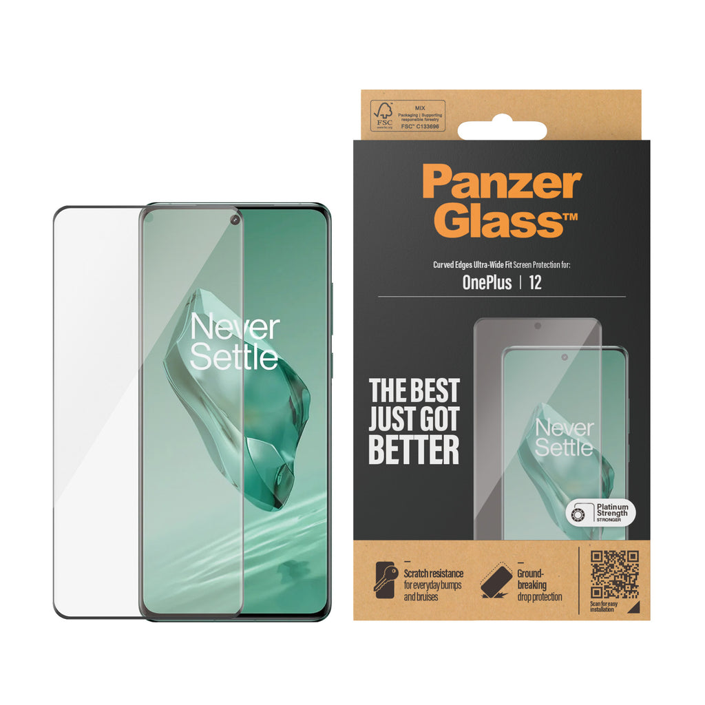 PanzerGlass ® Screen Protector OnePlus 12 | Ultra-Wide Fit Protection d'écran transparent 1 pièce(s)